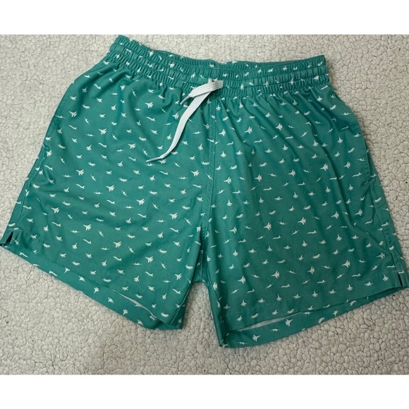 NWOT Chubbies Green Athletic Shorts with Elastic Waistband - Picture 4 of 11